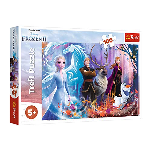 Trefl, Puzzle, Die Magie des eisigen Landes, Disney Frozen 2, 100 Teile, für Kinder ab 5 Jahren von Trefl