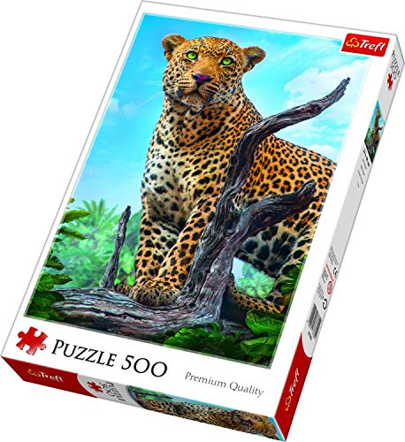 Trefl, Puzzle, Wilder Leopard, 500 Teile, Premium Quality, für Erwachsene und Kinder ab 10 Jahren von Trefl