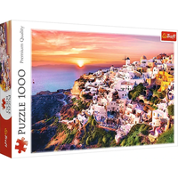 TREFL 10435 Puzzle 1000 Teile - Sonnenuntergang über Santorini von Trefl