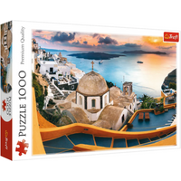 TREFL 10445 Puzzle 1000 Teile Märchenhaftes Santorini von Trefl