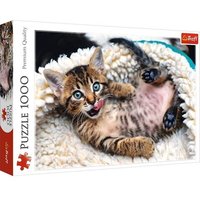 TREFL 10448 Puzzle 1000 Teile - Fröhliche Katze von Trefl