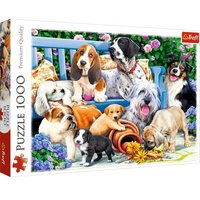 TREFL 10556 Puzzle 1000 - Hunde im Garten von Trefl