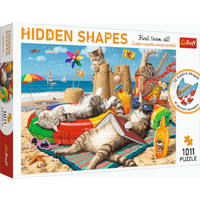 TREFL 10674 Feline Holidays Hidden Shape Puzzle 1011 Teile von Trefl