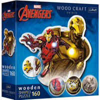 TREFL 20183 Holz Konturpuzzle 160 Teile – Marvel Ironman von Trefl