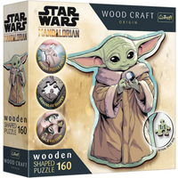 TREFL 20185 Holzpuzzle 160 Teile – Star Wars Mandalorian Yoda von Trefl