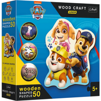 TREFL 20240 Holz Konturpuzzle Junior 50 Teile – Paw Patrol von Trefl