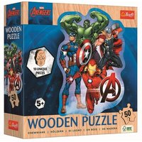 TREFL 20260 Holz Konturpuzzle 50 Teile – Avengers von Trefl