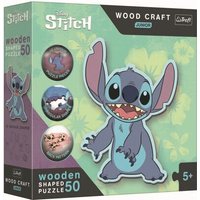 TREFL 20281 Holz Konturpuzzle 50 Teile – Lilo + Stich von Trefl