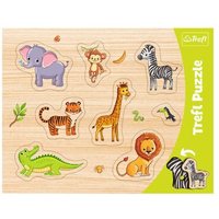 TREFL 31308 Rahmen-Puzzle - Exotische Tiere von Trefl