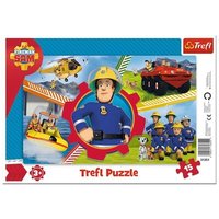 TREFL 31351 Rahmen-Puzzle 15 Teile - Feuerwehrmann Sam von Trefl