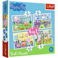 TREFL 34359 Peppa Pig Puzzles 4-in-1 von Trefl