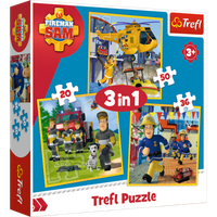 TREFL 34844 3-in-1-Puzzle - Feuerwehrmann Sam von Trefl