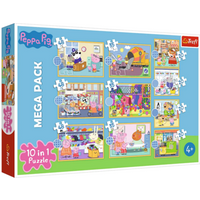 TREFL 90383 10 in 1 Puzzle - Peppa Pig von Trefl