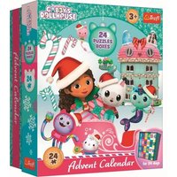 TREFL 93613 Adventskalender mit 24 Minipuzzlen á 24 Teilen Gabby's Dollhouse von Trefl