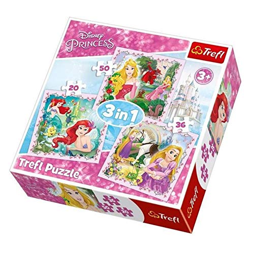 Trefl 916 34842 EA 3 in 1 Disney Princess, Multicolored von Trefl