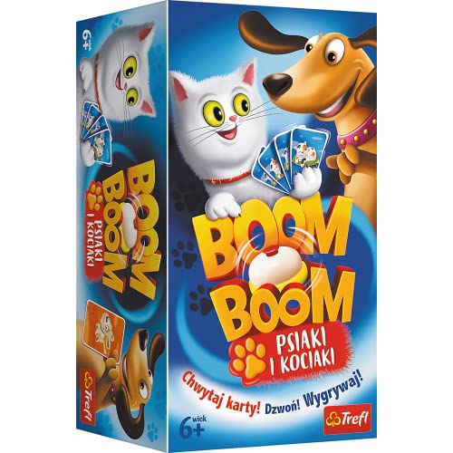 Trefl, Boom Boom, Vögel und Kätzchen, Dynamisches Familienbuch, Spielspaß für die ganze Familie, Klangspiel, Nacken, Katzen, Familienbuch für Kinder ab 6 J von Trefl