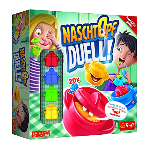 Trefl, Naschtopf Duell, Strategiespiel, Familienspiel, Partyspiel für 2-4 Spieler, für Kinder ab 5 Jahren; Food Prank, Spaß Spiele, Rätselspiel, Topf, Pfand, Wettbewerb lernen von Trefl