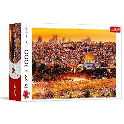 Trefl, Puzzle, Die Dächer Jerusalems, 3000 Teile, Premium Quality, für Erwachsene und Kinder ab 15 Jahren, Farbig von Trefl