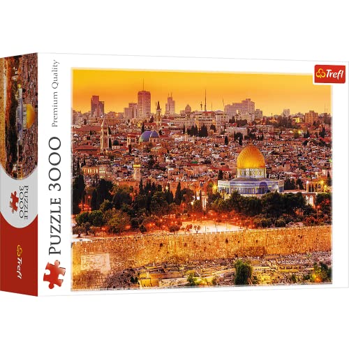 Trefl, Puzzle, Die Dächer Jerusalems, 3000 Teile, Premium Quality, für Erwachsene und Kinder ab 15 Jahren, Farbig von Trefl