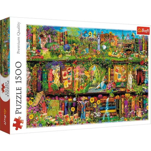 Trefl, Puzzle, Die märchenhafte Bibliothek, 1500 Teile, Premium Quality, für Erwachsene und Kinder ab 12 Jahren von Trefl