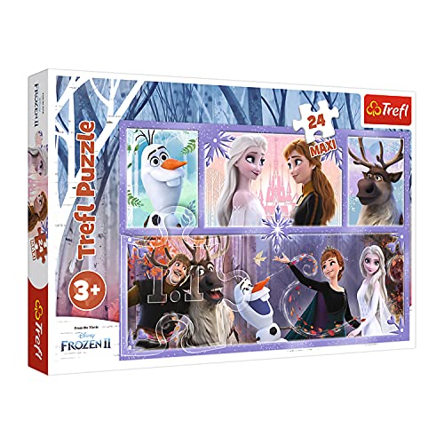 Trefl, Puzzle, Eine Welt voller Magie, 24 Maxiteile, Disney Frozen 2, für Kinder ab 3 Jahren von Trefl