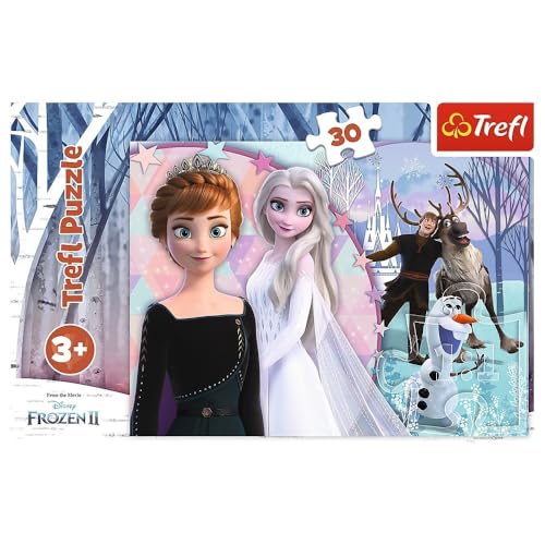 Trefl, Puzzle, Magische Die Eiskönigin, Disney Frozen 2, 30 Teile, für Kinder ab 3 Jahren von Trefl