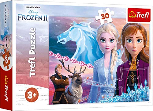 Trefl, Puzzle, Mut der Schwestern, Disney Frozen 2, 30 Teile, für Kinder ab 3 Jahren, Farbig von Trefl