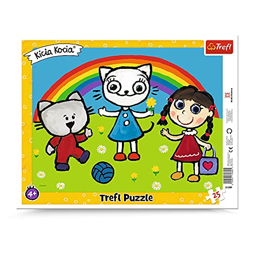 Trefl, Puzzle, Rahmenpuzzle mit Unterlage, 25 Teile, Kätzchens Kicia Kocia Abenteuer, für Kinder ab 4 Jahren Trefl, Puzzle, Rahmenpuzzle mit Unterlage, 25 Teile, Kätzchens Kicia Kocia Abenteuer, für Kinder ab 4 Jahren von Trefl