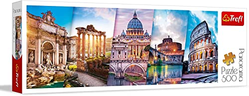 Trefl, Puzzle, Reise nach Italien, 500 Teile, Panorama, Premium Quality, für Erwachsene und Kinder ab 10 Jahren, Farbig von Trefl