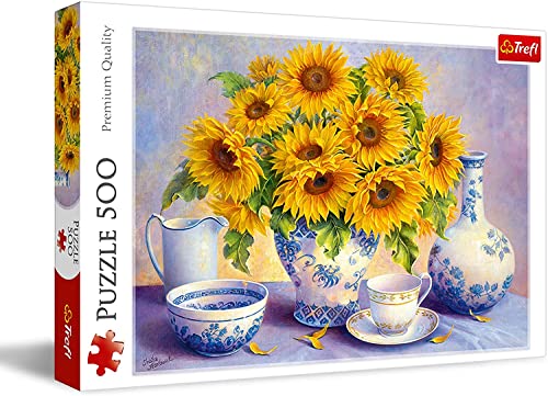 Trefl, Puzzle, Sonnenblumen, 500 Teile, Premium Quality, für Erwachsene und Kinder ab 10 Jahren, Farbig von Trefl