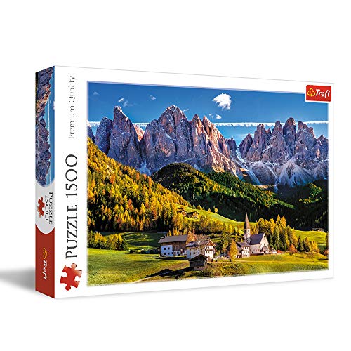 Trefl TR26163 Villnößtal, Dolomiten, Italien 1500 Teile, Premium Quality, für Erwachsene und Kinder ab 12 Jahren Puzzle, Mehrfarbig von Trefl