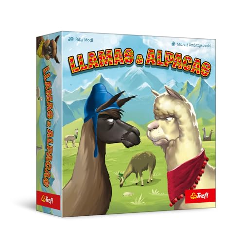 Trefl 02546 Llamas & Alpacas – Familienspiel, Kinderspiel, Planen, Spiel für Erwachsene und Kinder ab 6 Jahre von Trefl