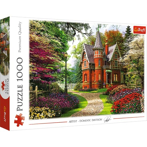 Trefl, Puzzle, Viktorianisches Haus, 1000 Teile, Garten, Nature, Viktorianische Architektur, Anspruchsvoll Puzzlespiele, Stressabbau, Jigsaw Klassische Puzzle für Erwachsene und Kinder ab 12 Jahren von Trefl