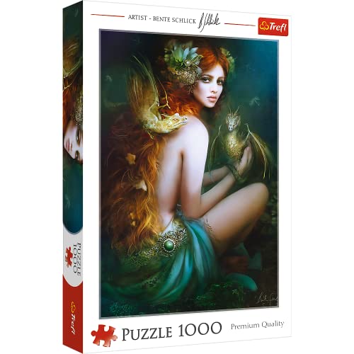 Trefl, Puzzle, Drachenfreundin, 1000 Teile, Premium Quality, für Erwachsene und Kinder ab 12 Jahren von Trefl