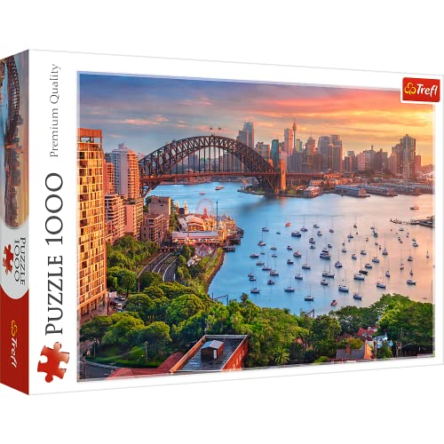 Trefl 10743 Piece Jigsaw, Australia 1000 Elemente-Stadtpanorama, Malerische Bucht, DIY, Kreative Unterhaltung, Spaß, Klassische Puzzles für Erwachsene und Kinder ab 12 Jahren, Sydney, Australien von Trefl