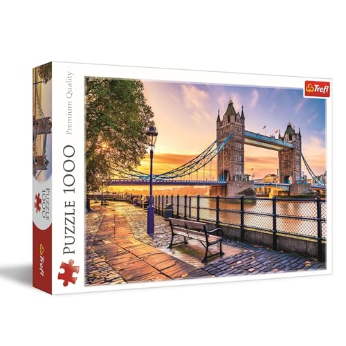 Trefl 10774 Tower Bridge, London 1000 Teile-DIY-Puzzle mit Monumenten, kreative Unterhaltung, für Erwachsene und Kinder ab 12 Jahren, Mehrfarbig von Trefl