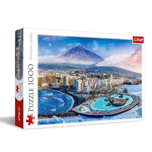 Trefl - Aussicht auf Teneriffa, Spanien - Puzzle 1000 Elemente - DIY-Spiel mit Urlaubslandschaft, Kreative Unterhaltung, Spaß, Klassisches Puzzle für Erwachsene und Kinder ab 12 Jahren von Trefl