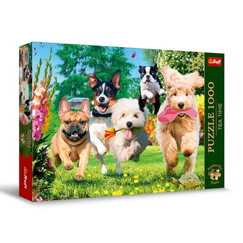 Trefl 10800 Premium Plus Quality-Puzzle Tea Time Ärger im Anmarsch-1000 Elemente, Serie Gemalter Nostalgischer Bilder, Ideale Anpassung der Teile, für Erwachsene und Kinder ab 12 Jahren, Mehrfarbig von Trefl