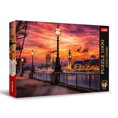 Trefl Premium Plus Quality - Puzzle Photo Odyssey: Big Ben, London - 1000 Elemente, Einzigartige Fotoserie, Ideale Anpassung der Teile, für Erwachsene und Kinder ab 12 Jahren von Trefl