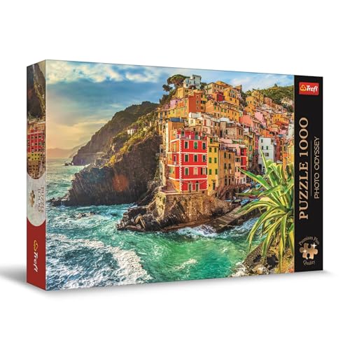 Trefl 10855 Puzzle Photo Odyssey Stadt Riomaggiore, Italien-1000, Einzigartige Fotoserie, Ideale Anpassung der Teile, für Erwachsene und Kinder ab dem 12. Lebensjahr, Mehrfarbig von Trefl