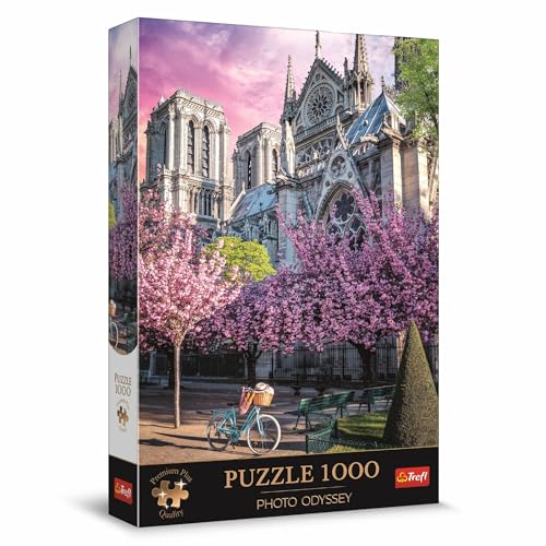 Trefl 10858 Puzzle Photo Odyssey Dom Notre-Dame in Paris-1000, Einzigartige Fotoserie, Ideale Anpassung der Teile, für Erwachsene und Kinder ab dem 12. Lebensjahr, Mehrfarbig von Trefl