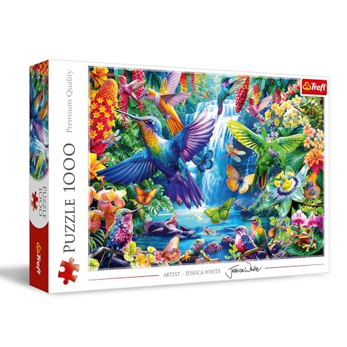 Trefl 10880 Kolibris in den Tropen 1000 Teile – DIY-Puzzle mit Vögeln, kreative Unterhaltung, für Erwachsene und Kinder ab 12 Jahren, Mehrfarbig von Trefl