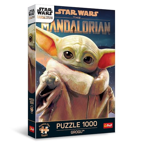 Trefl 10885 Grogu Premium Plus Quality Star Wars: Grogu-1000 Elemente, Puzzle-Serie mit Lieblingshelden, Ideale Anpassung der Teile, für Erwachsene und Kinder ab 12 Jahren, Mehrfabrig von Trefl