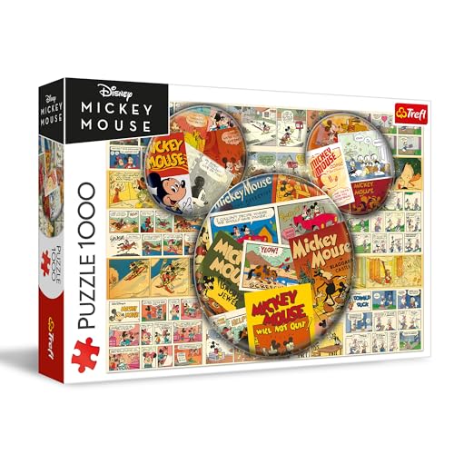 Trefl 10904 Disney 1000 Teile-Mickey Mouse Comic-Puzzle, für Erwachsene und Kinder ab 14 Jahren, Mehrfarbig von Trefl