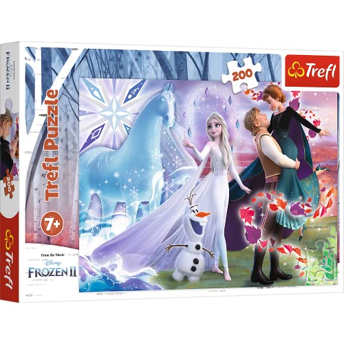 Trefl, Puzzle, Magische Welt der Schwestern, Disney Frozen 2, 200 Teile, für Kinder ab 7 Jahren von Trefl