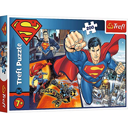 Trefl 13266 Puzzle, Superman - Held, 200 Teile, Warner, für Kinder ab 7 Jahren von Trefl