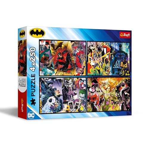 Trefl – Puzzle 4in1: in Aktion - 4 x 250 Teile - Set mit Vier Puzzles für Teenager von Trefl