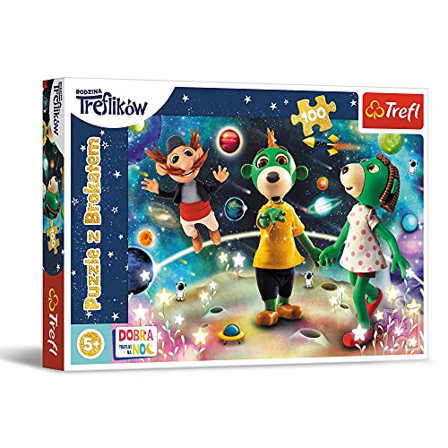 Trefl 14824 Familie 100 Elementen, Trefliks tussen de sterren, voor kinderen vanaf 5 jaar Puzzle, ONE Size von Trefl