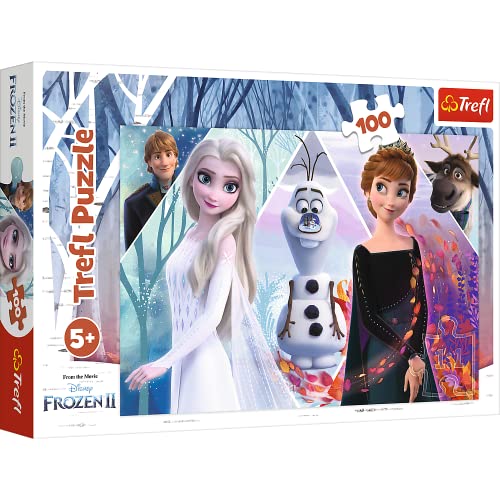 Trefl 16418 100 Elementi, per Bambini dai 5 Anni Puzzle, Disney Frozen 2, Landa Incantata von Trefl