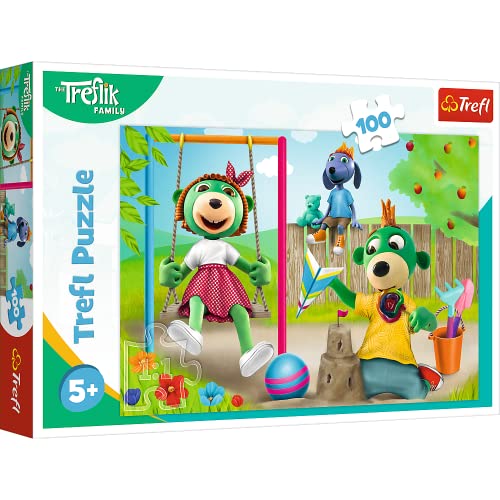 Trefl 16422 Lustige, Familie Treflik 100 Teile, für Kinder ab 5 Jahren Puzzle von Trefl